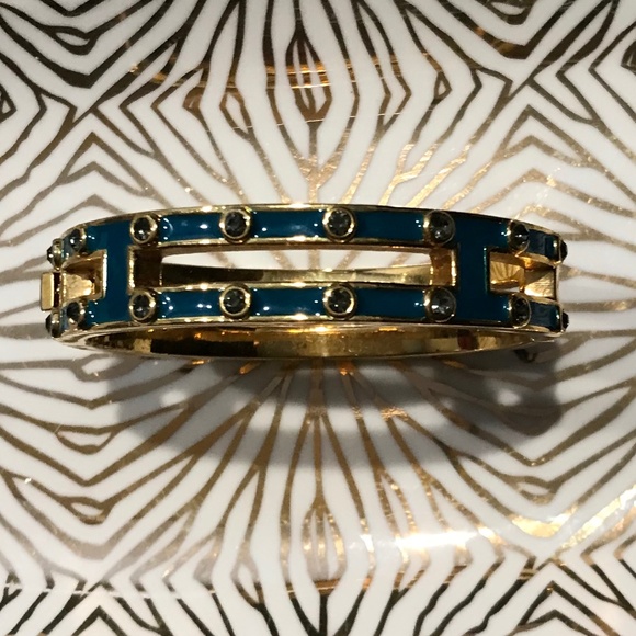 J. Crew Jewelry - J.Crew Teal Bangle Bracelet